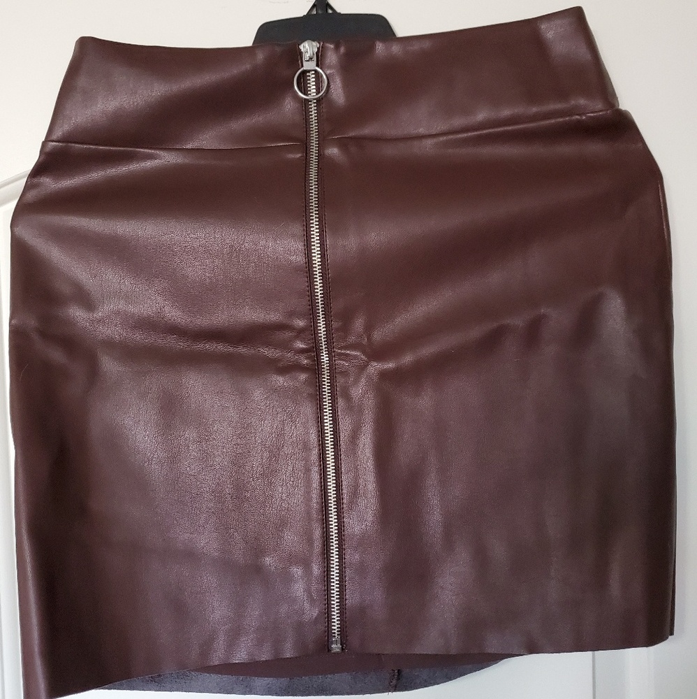 Pleather skirt